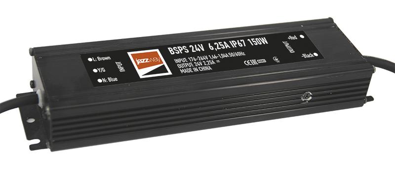 Фото Драйвер BSPS 24В 6.25А 150Вт IP67 (3года гарантии) JazzWay 5024212