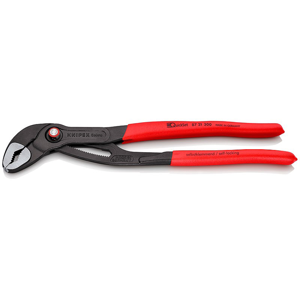 Фото Клещи переставные Knipex COBRA® QuickSet, 300 мм {KN-8721300SB}