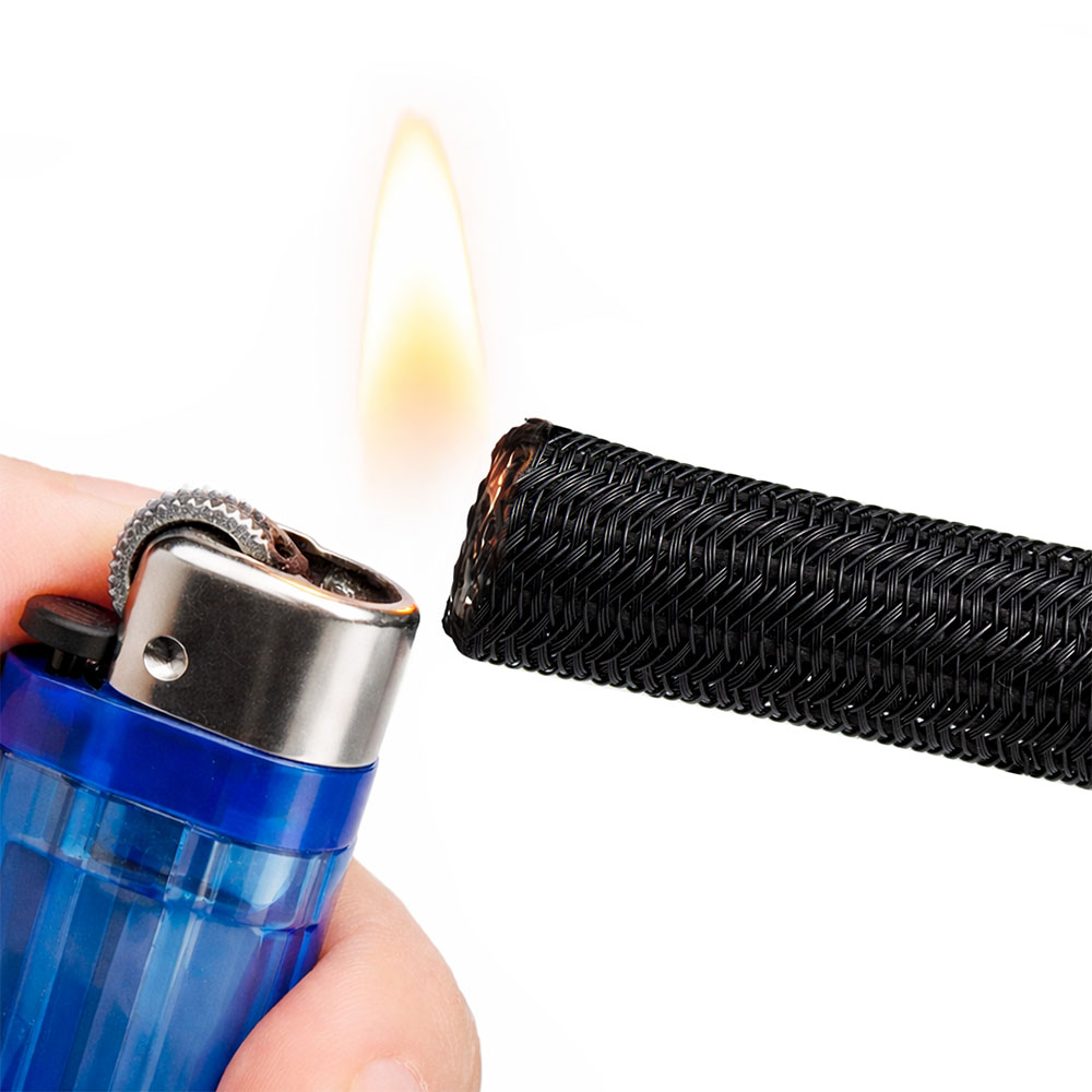 Фото Оплетка Vell самозаворачивающаяся 5 мм, сетчатого плетения для проводов, длина 5 м, черная {VL-opl-5m-5mm} (6)