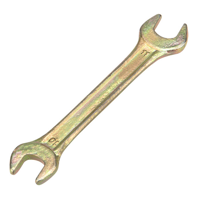 Фото Ключ рожковый Rexant 10х11 мм, желтый цинк {12-5824-2}