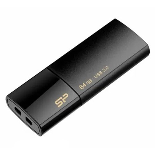Фото Флеш накопитель 64Gb Silicon Power Blaze B05, USB 3.0, Черный {SP064GBUF3B05V1K}