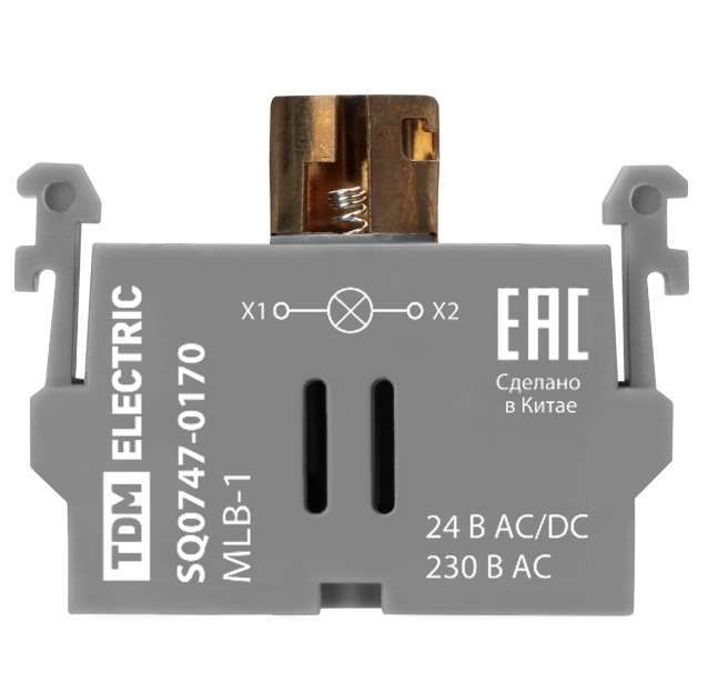 Фото Блок для лампы или светодиода MLB-1 2 Вт 230 В АС и DC TDM {SQ0747-0170} (2)