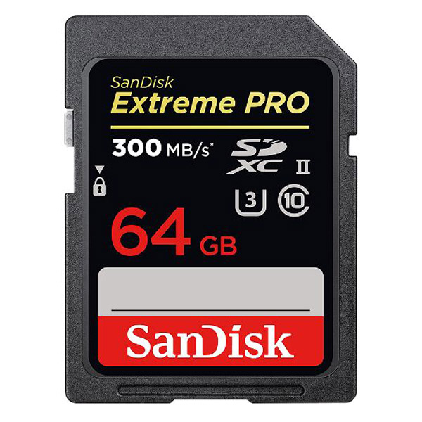 Фото Флеш карта SD 64GB SanDisk SDXC Class 10 UHS-II Extreme Pro, 300 Mb/sec {SDSDXPK-064G-GN4IN}
