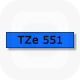 Фото Лента Brother TZE-551 (24 мм, черный на синем) {TZE551} (1)