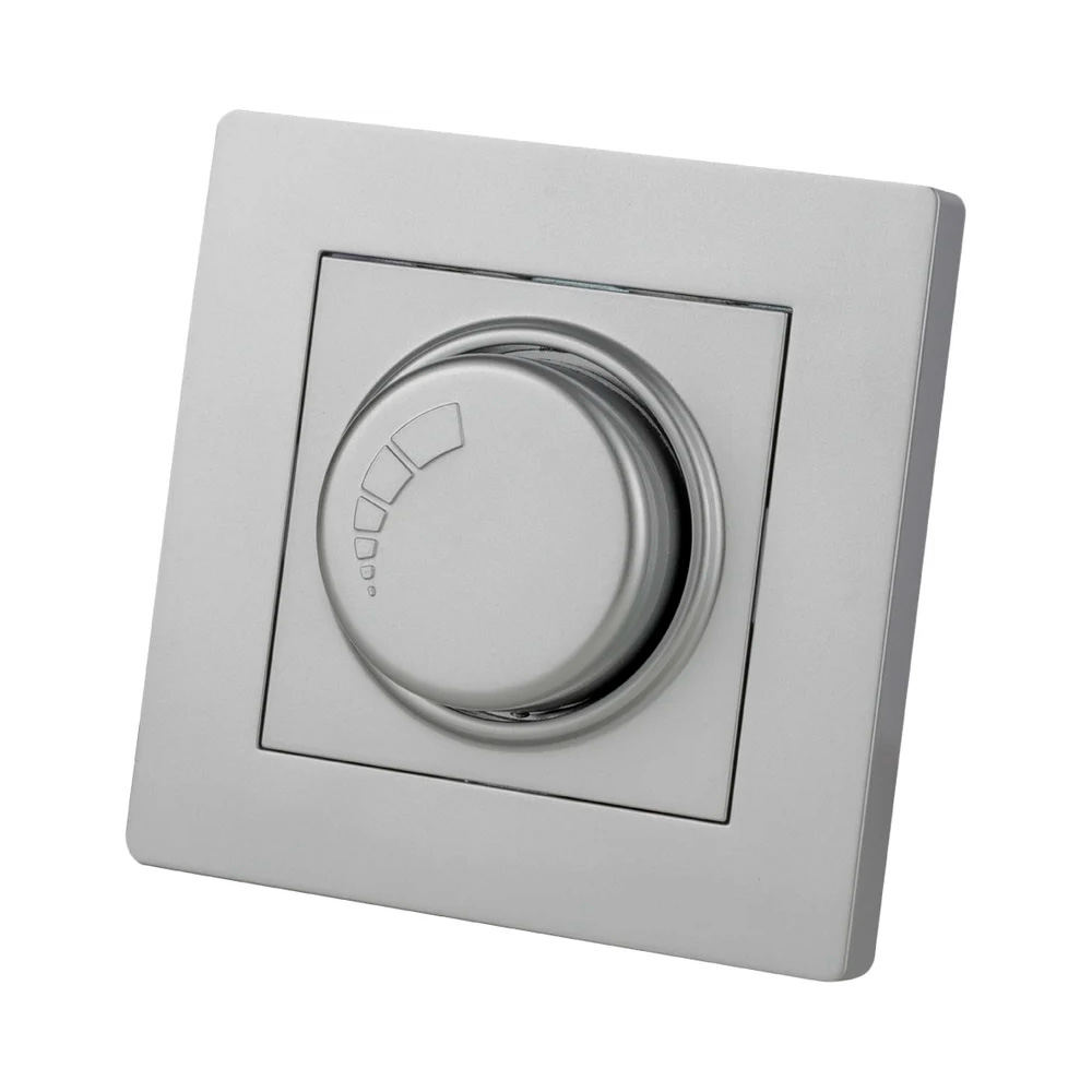 Фото Светорегулятор серый металлик 300 Вт, серия "Сенеж" TDM Electric