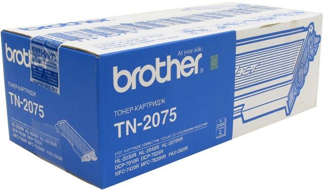 Фото Картридж Brother TN-2075 (2 500 стр.) HL2030/2040/2070N, DCP7010/7025, MFC7420/7820N, FAX2825/2920 {TN2075}