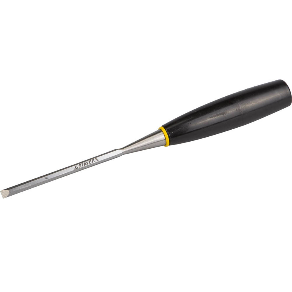 Фото Стамеска "ЕВРО" плоская с пластмассовой ручкой, 6мм, STAYER {1820-06}