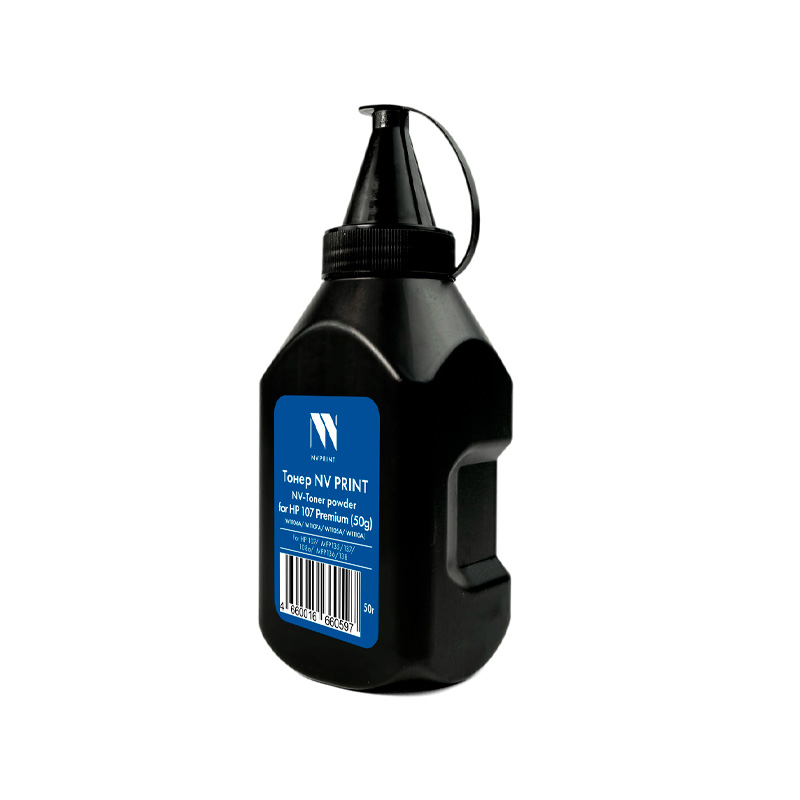 Фото Тонер NVP для HP 107 Premium (W1106A, W1107A, W1105A, W1110A) (50г) совместимый {D6374}