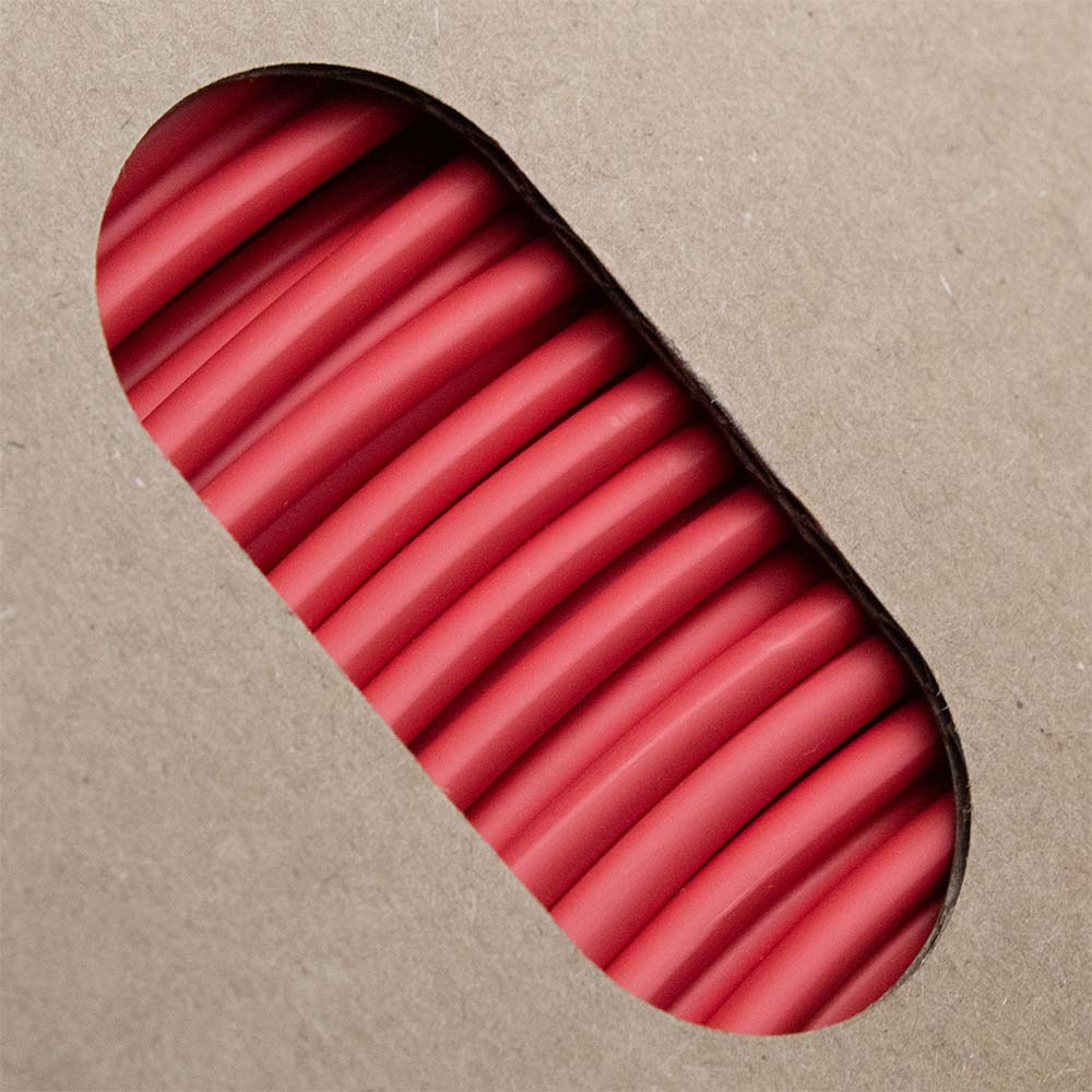 Фото Термоусаживаемая муфта Vell, самозатухающая, для печати 3 / 1 мм, красная {1396048} (1)