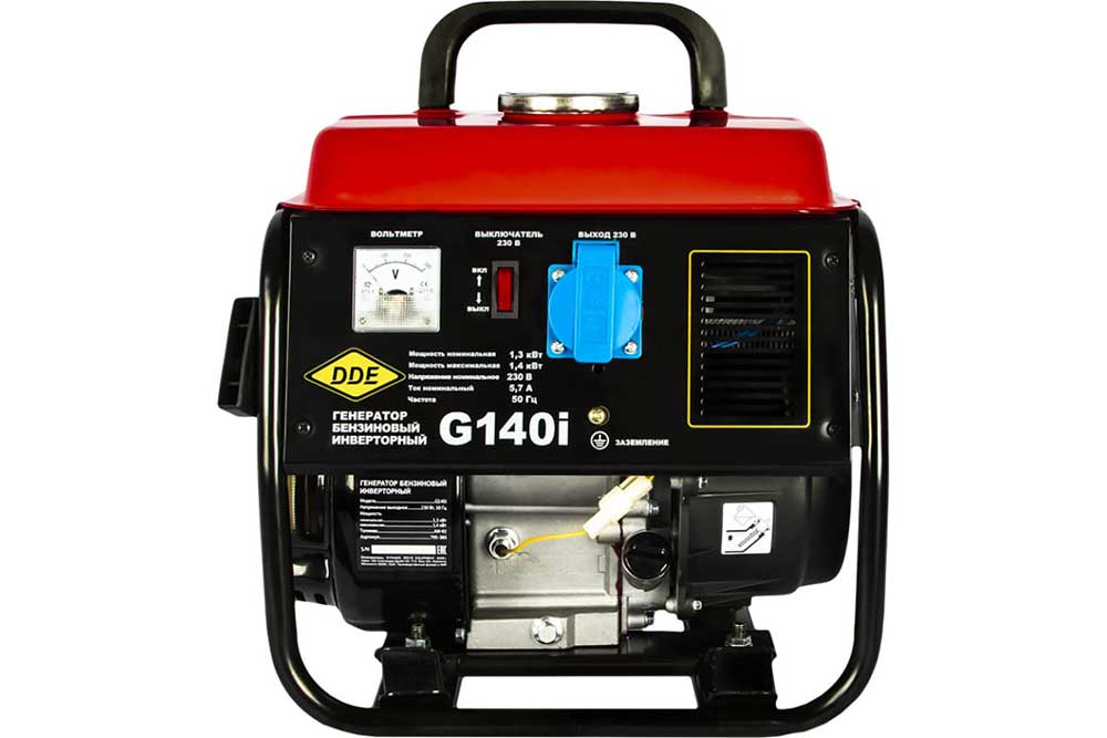 Фото Генератор бензиновый инверторного типа DDE G140i (1ф 1,3/1,4 кВт, бак 4,5 л, дв-ль 3 л.с.) {795-385} (1)