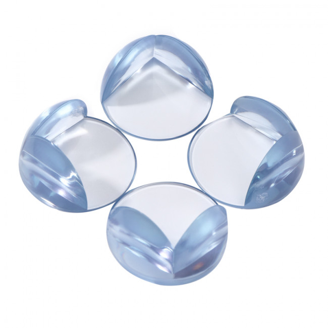 Фото Прозрачные круглые накладки-протекторы для мебели (4.2*4.2*1.5 см). 4 шт. {HLS-S-102}