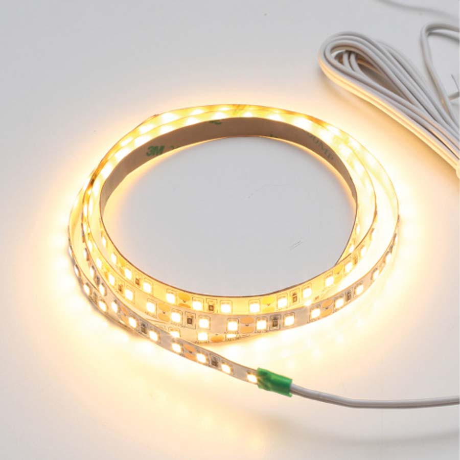 Фото Комплект светодиодной ленты SMD2835-60 LED/м-12 В-4,8 Вт/м-IP65-3000 К (5 м), 24 Вт TDM {SQ0331-0229}