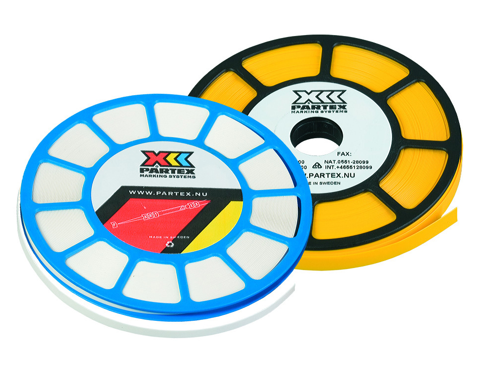 Фото Плоский профиль Partex для маркеров для PM-20, PS-20, ширина 9.0 мм, желтый (диск 17 м) {PP+09000SN4}
