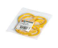 Фото Маркер закрытого профиля Partex PY-01 на провод 0.2-0.75 мм², символ "1", Ø 1.0-2.0 мм², желтый/черный (200 шт.) {PY-01003AV40.1} (3)