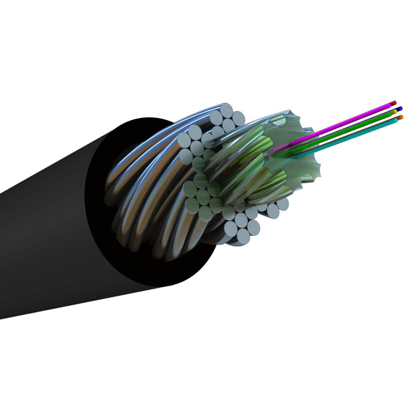 Фото Hyperline FO-AWS2-OUT-62-4-PE-BK Кабель волоконно-оптический 62.5/125 (OM1) многомодовый, 4 волокна {446912}