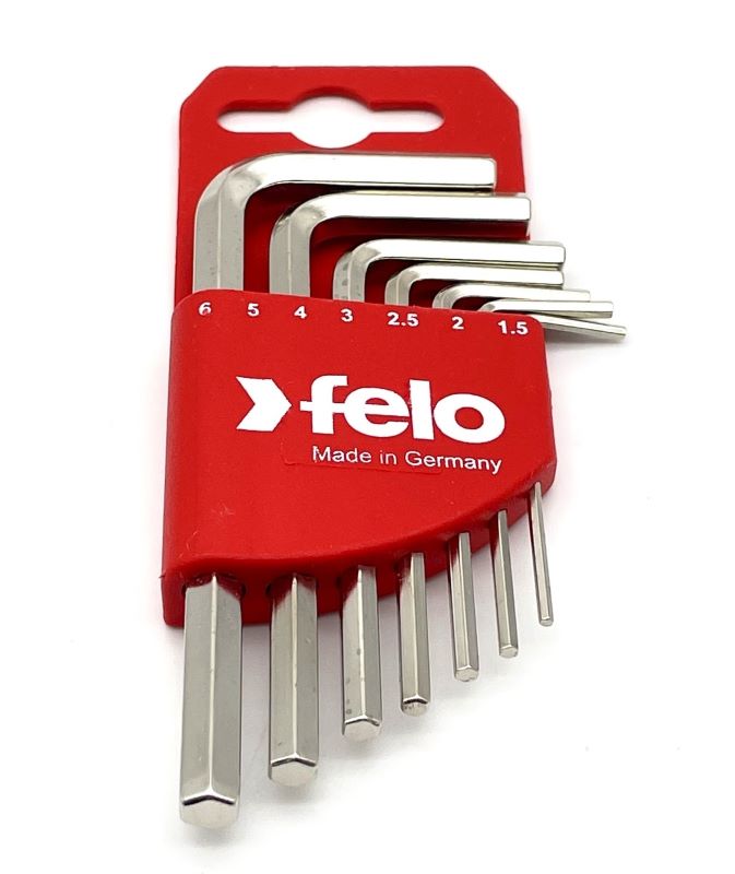 Фото Набор ключей Felo Г-образных шестигранных корот. HEX 1,5-6,0 мм, 7 шт {34500711} (3)