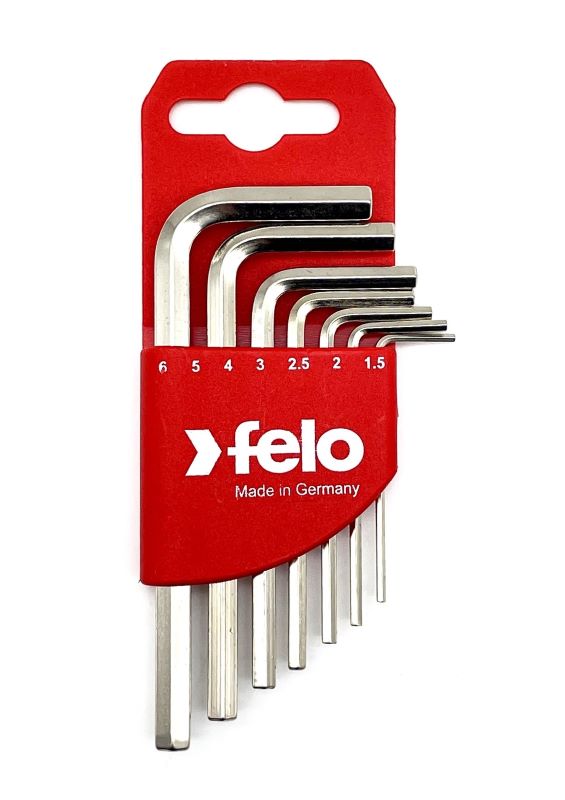 Фото Набор ключей Felo Г-образных шестигранных корот. HEX 1,5-6,0 мм, 7 шт {34500711}