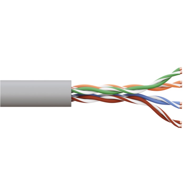 Фото Кабель витая пара U/UTP кат.5E 4 пары 24 AWG solid PVC сер. TERACOM PRO PRO EKF TRP-5EUTP-04PVC-GY-IN3 (5)