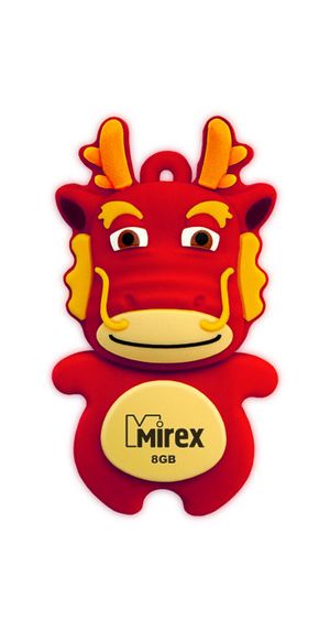 Фото Флеш накопитель 8GB Mirex Dragon, USB 2.0, Красный {13600-KIDDAR08}