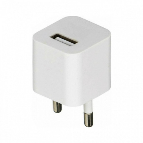 Фото Сетевое зарядное устройство Rexant «Квадрат» USB (СЗУ) (1000 mA) белое {18-1914}