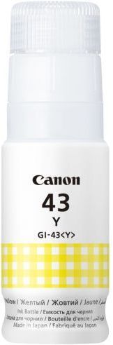 Фото Контейнер с чернилами CANON GI-43 Y желтый, 60 мл {4689C001}