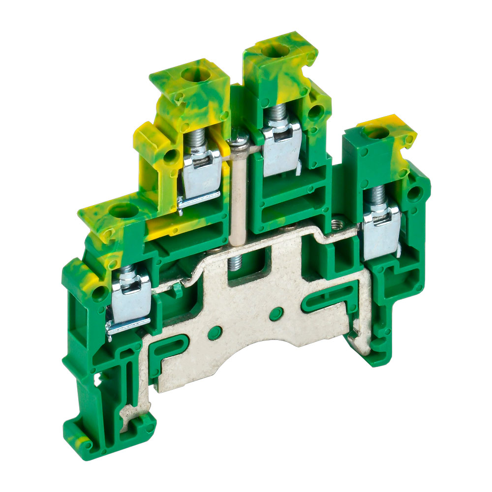 Фото Колодка клеммная CTS-ML-PEN ARMAFIX земля 2 ур. 4кв.мм IEK YCT13-03-2-K52-004