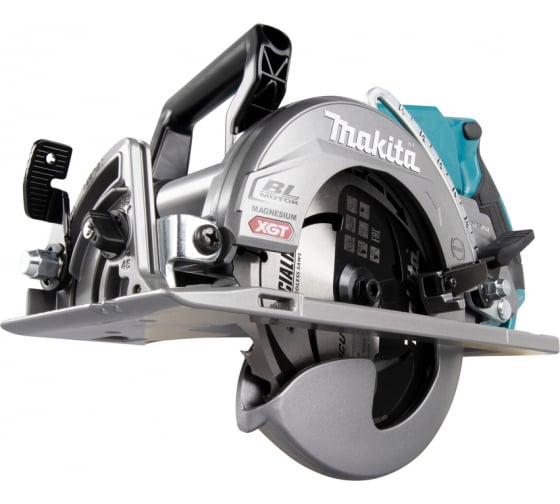 Фото Пила дисковая аккумуляторная MAKITA XGT BL 40В, 185 мм, 0-53 гр., 30мм, макс рез 65мм, эл. тормоз, плавный пуск, XPT, ADT {RS001GZ} (2)