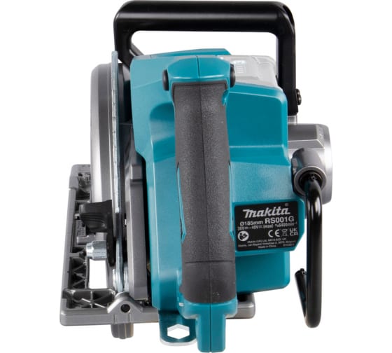 Фото Пила дисковая аккумуляторная MAKITA XGT BL 40В, 185 мм, 0-53 гр., 30мм, макс рез 65мм, эл. тормоз, плавный пуск, XPT, ADT {RS001GZ} (3)