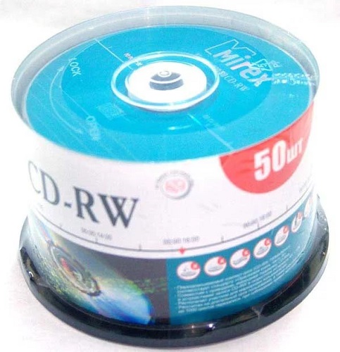 Фото Диск CD-RW Mirex 700 Mb, 12х, Cake Box (50), (50/300) 204169 {UL121002A8B}