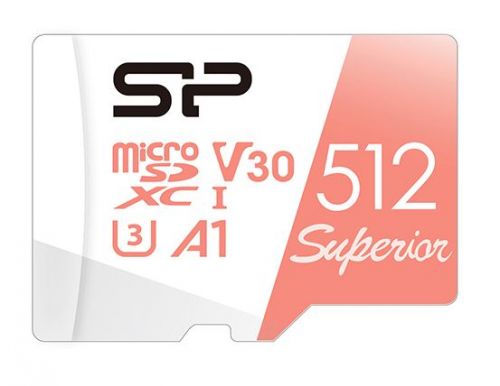 Фото Флеш карта microSD 512GB Silicon Power Superior A1 microSDXC Class 10 UHS-I U3 100/80 Mb/s {SP512GBSTXDV3V20}
