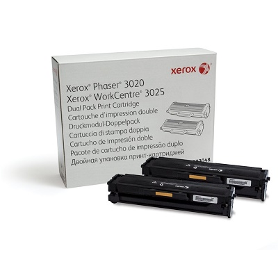Фото Принт-картридж XEROX Phaser 3020/WC 3025 (1.5K) упаковка 2 шт. {106R03048}
