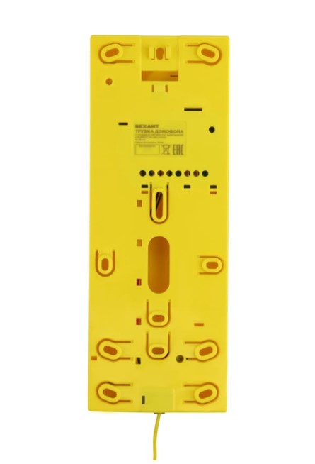 Фото Трубка домофона Rexant с индикатором и регулировкой звука RX-322, желтая {45-0322} (4)