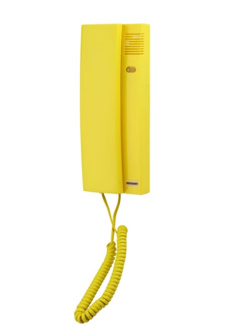 Фото Трубка домофона Rexant с индикатором и регулировкой звука RX-322, желтая {45-0322}