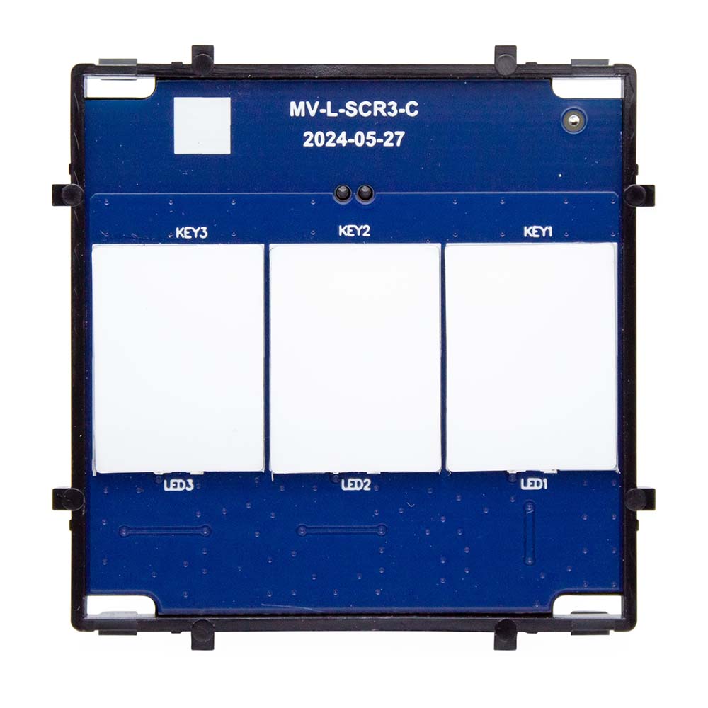 Фото Модуль сенсорного выключателя, трехклавишный, 1 пост Vell {NC-3G}
