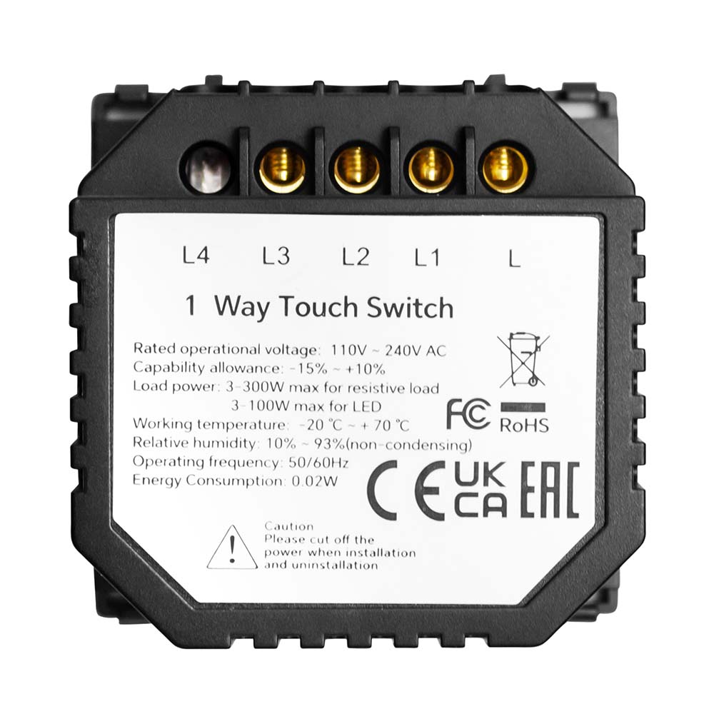 Фото Модуль сенсорного выключателя, трехклавишный, 1 пост Vell {NC-3G} (1)