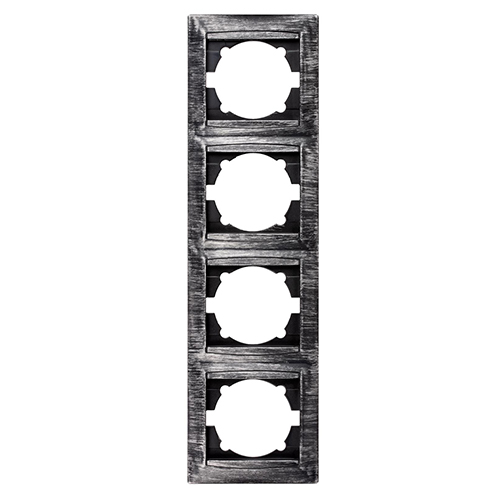 Фото Рамка 4-х постовая вертикальная старинное серебро "Лама" TDM {SQ1815-0685}