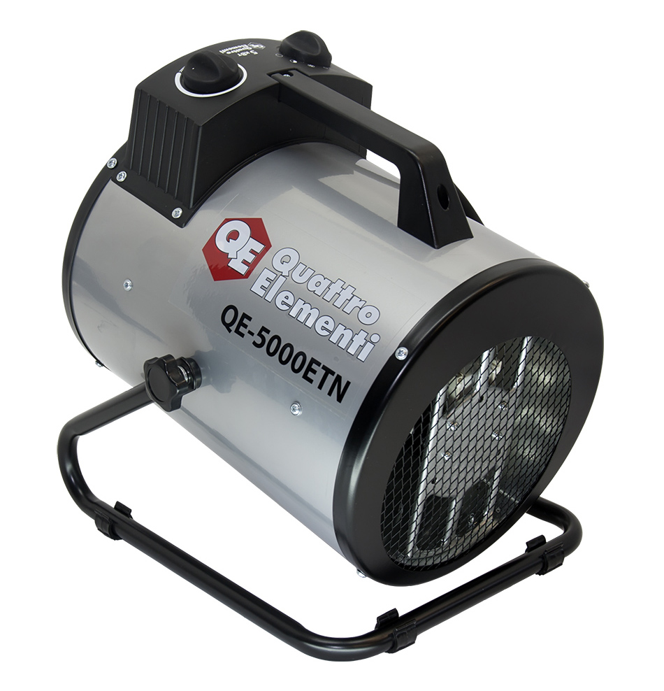 Фото Нагреватель воздуха электрический Quattro Elementi QE-5000 ETN (2.5 / 5 кВт, 220 В, 500 м³/час) - цилиндр {649-264} (2)