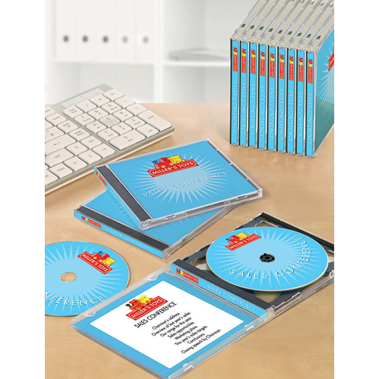 Фото Этикетки для CD дисков, для струйных принтеров, ClassicSize Ø 117 мм (20 листов, 40 этикеток) {C6074-20} (2)