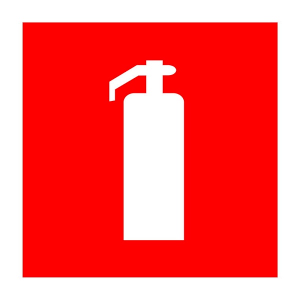 Фото Наклейка знак пожарной безопасности «Огнетушитель», 150х150 мм, Rexant {56-0051-1}