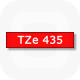Фото Лента Brother TZE-435 (12 мм, белый на красном) {TZE435} (1)