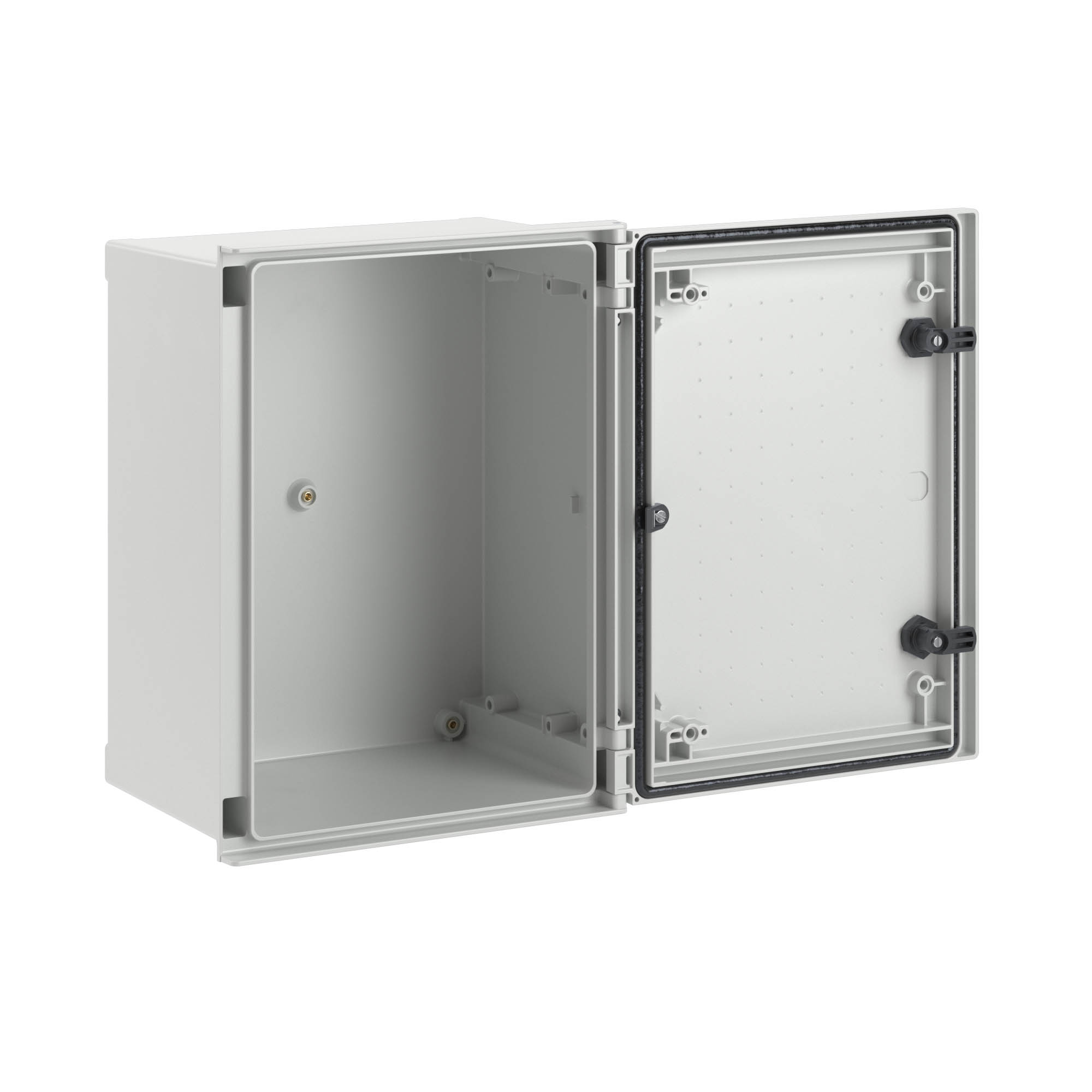 Фото DKC Цельный навесной шкаф из фибергласа без МП со сплошной дверью 400х300х200 мм {CN50432} (3)
