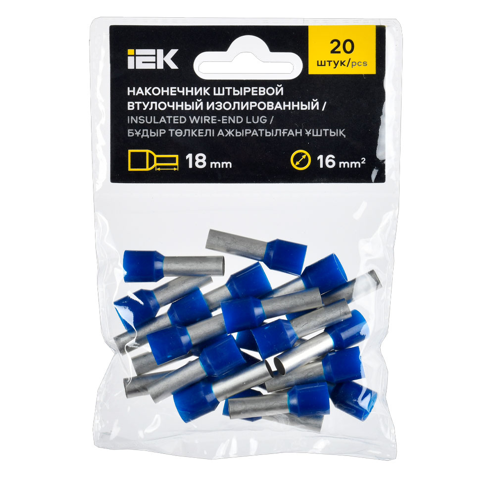 Фото Наконечник НШВИ 16-18 темн. син. IEK UGN11-016-018-020 (1)