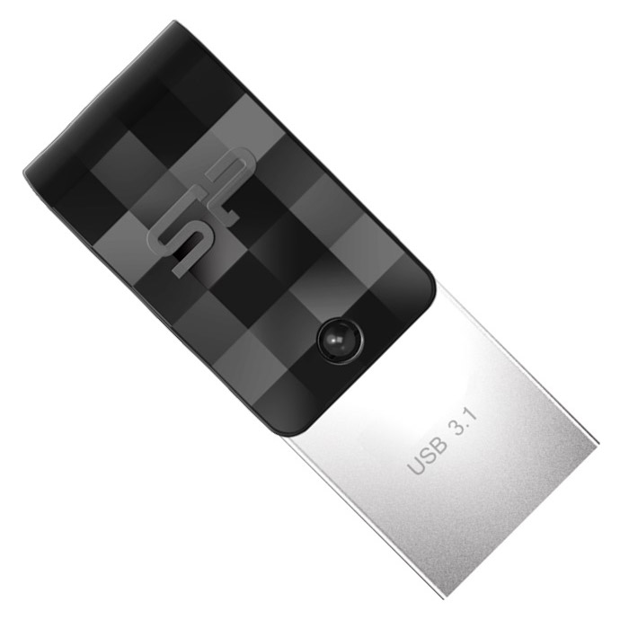 Фото Флеш накопитель 32Gb Silicon Power Mobile C31, OTG, USB 3.1/Type-C, Черный {SP032GBUC3C31V1K}