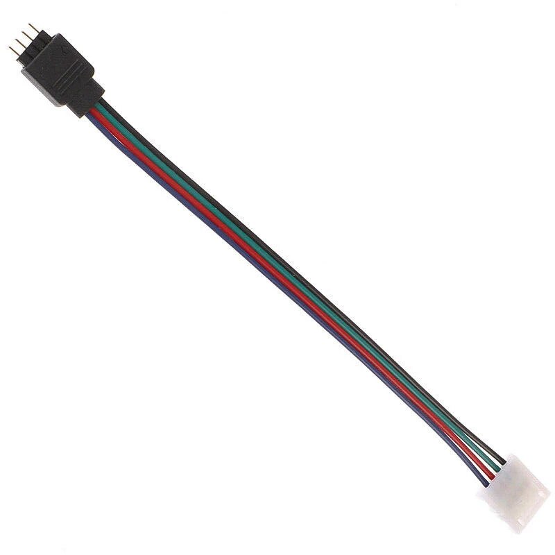 Фото Коннектор соединительный для RGB светодиодных лент 10 мм с влагозащитой и контроллеров NEON-NIGHT {144-132}