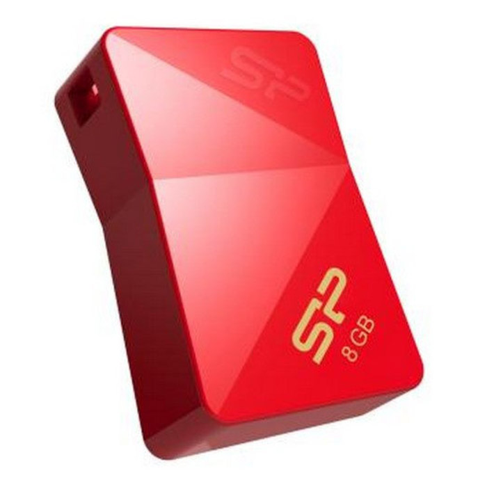 Фото Флеш накопитель 8Gb Silicon Power Jewel J08, USB 3.0, Красный {SP008GBUF3J08V1R}
