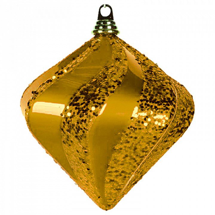 Фото Елочная фигура "Алмаз", 20 см, цвет золотой {502-206}