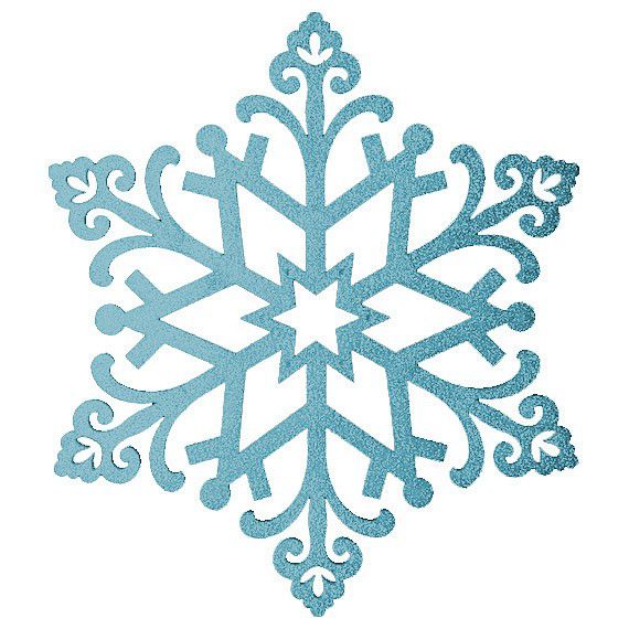 Фото Елочная фигура "Снежинка "Снегурочка", 81 см, цвет голубой {502-378}