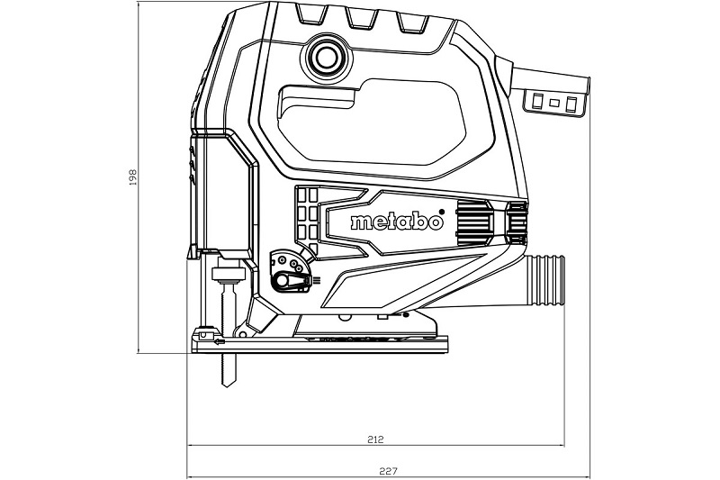 Фото STEB 65 Quick Лобзик Metabo 450вт,600-3100/м,мт {601030000} (1)