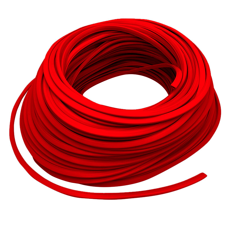 Фото Защитный профиль для кромок Vell RU-015 красный на кромку 1,5 мм (рулон 10 м) (1)