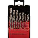 Фото Набор сверл по металлу 1-10 мм (через 0,5 мм), 19 шт., Р6М5 REXANT {91-0635}